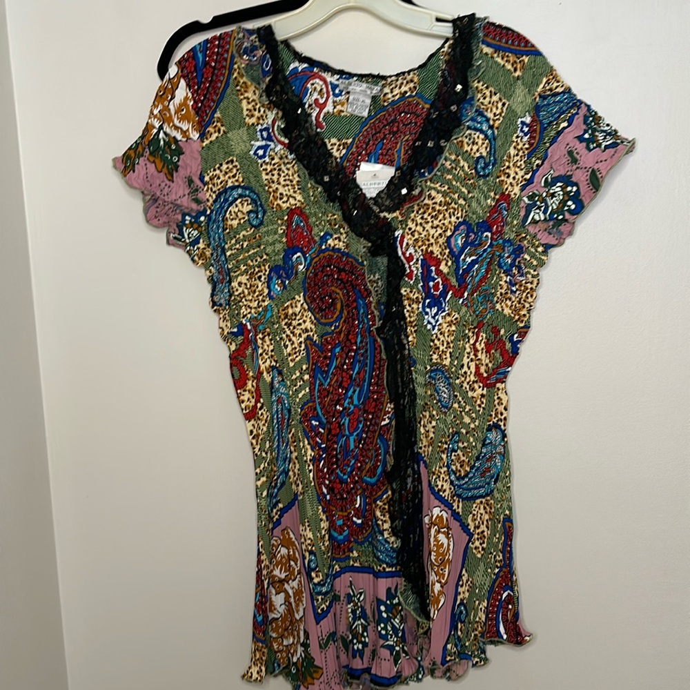 Alberto Malaki short sleeve top